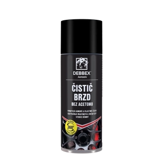 Čistič brzd bez acetonu ve spreji 400 ml DEBBEX